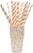 201 Party Supplies Set - Disposable Paper Tableware Sets Serves 25 (Gold Dot)